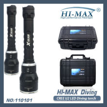 Hi-max cree xm-l u2 llevó IPX8 3000lumen linterna de buceo